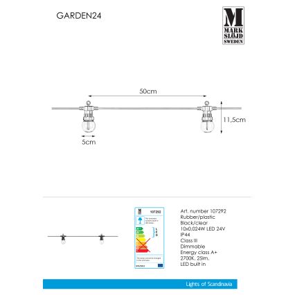Markslöjd 107292 - Вулична декоративна LED гірлянда ГІРЛЯНДА GARDEN 10xLED 5,5м IP44