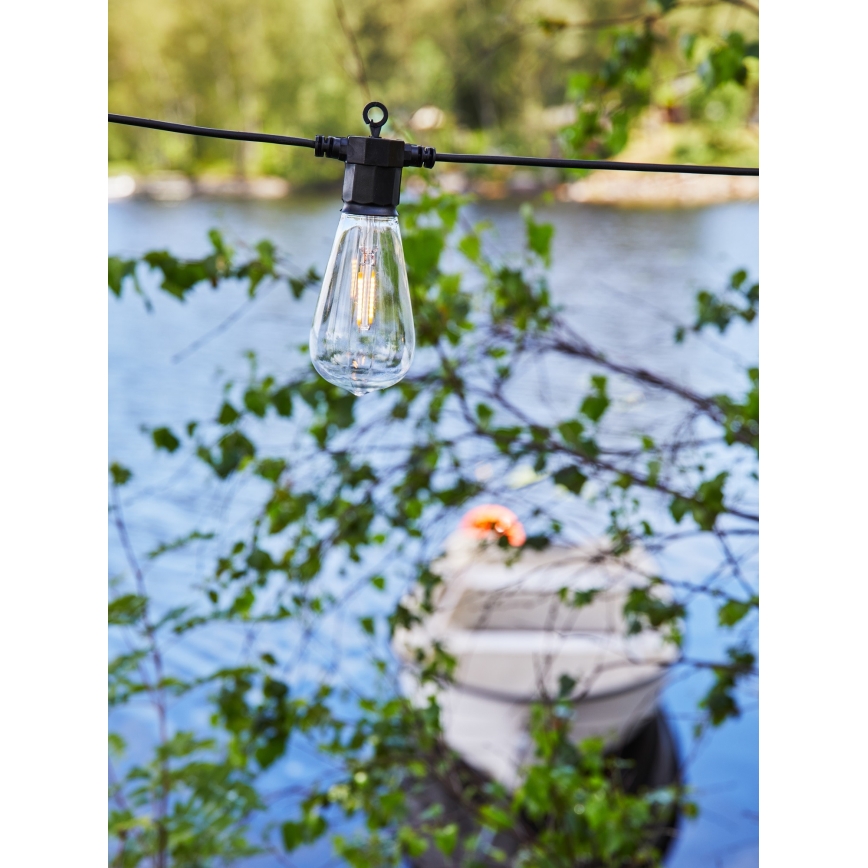 Markslöjd 107293 - Светодиодная уличная декоративная гирлянда GIRLANDA GARDEN 10xLED 5,5 м IP44