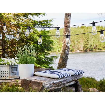 Markslöjd 107293 - LED зовнішній декоративний гірлянд GIRLANDA GARDEN 10xLED 5,5м IP44