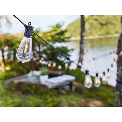 Markslöjd 107293 - Уличная светодиодная декоративная гирлянда GARLAND GARDEN 10xLED 5,5 м IP44