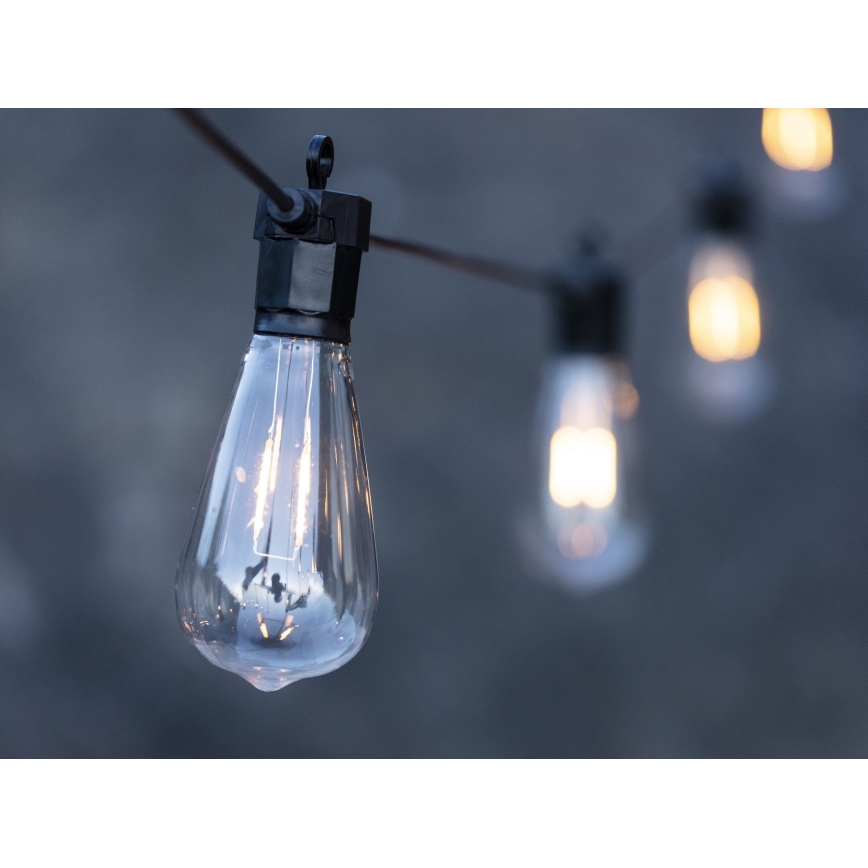 Markslöjd 107293 - Уличная светодиодная декоративная гирлянда GARLAND GARDEN 10xLED 5,5 м IP44
