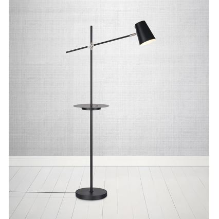 Markslöjd 107307 - Торшер s USB LINEAR 1xE14/40W/230V