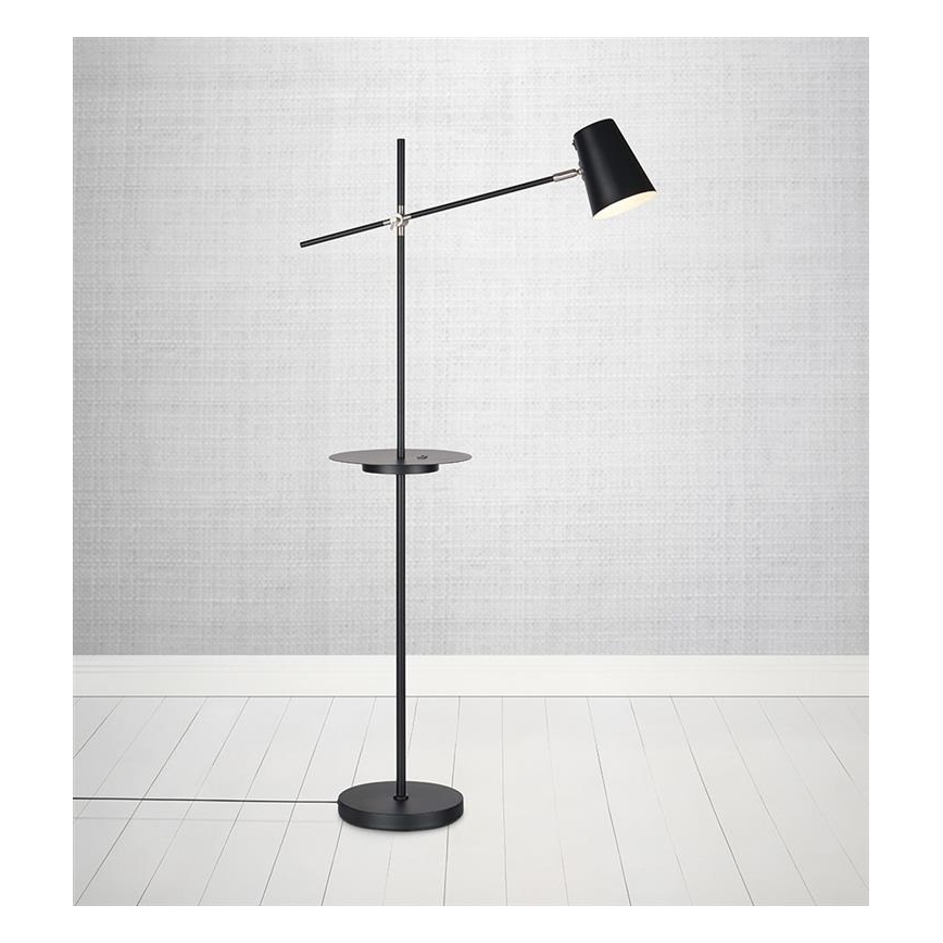 Markslöjd 107307 - Торшер s USB LINEAR 1xE14/40W/230V