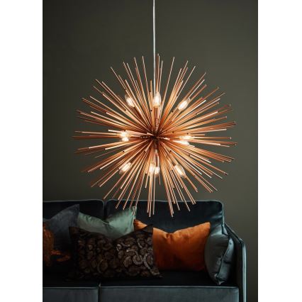Markslöjd 107752 - Подвесная люстра SOLEIL 12xE14/20W/260V роза золотая
