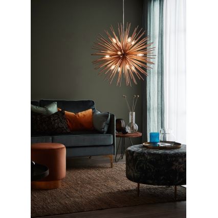 Markslöjd 107752 - Подвесная люстра SOLEIL 12xE14/20W/260V роза золотая