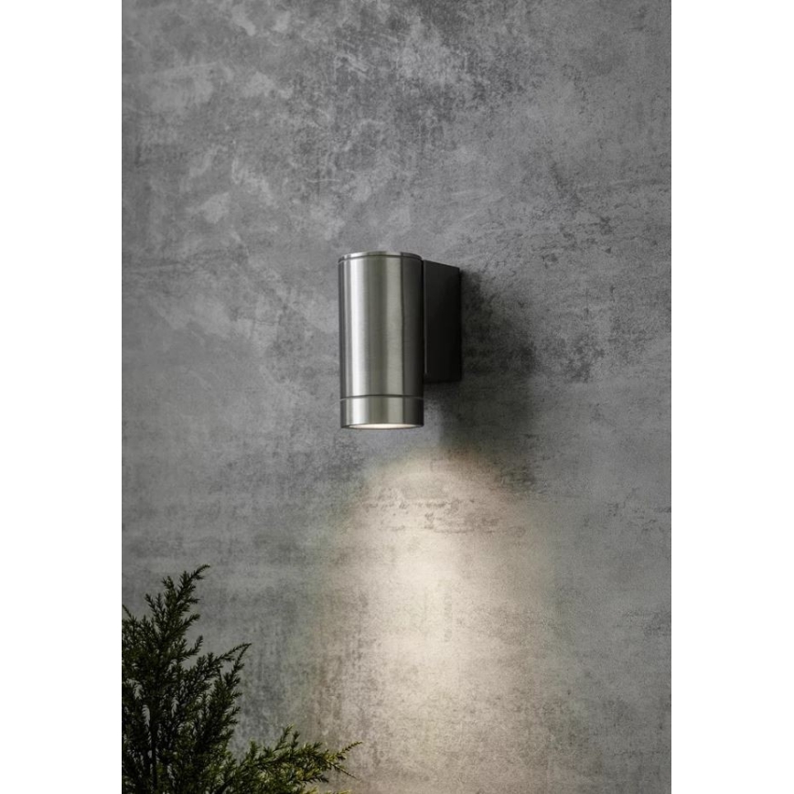 Markslöjd 107915 - Уличный настенный светильник PIPE 1xGU10/35W/230V IP44