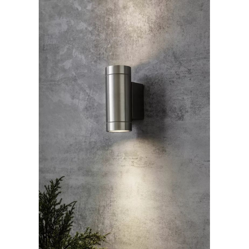 Markslöjd 107917 - Уличный настенный светильник PIPE 2xGU10/35W/230V IP44