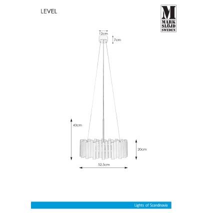 Markslöjd 107925 - Подвесная люстра LEVEL 3xE27/60W/230V