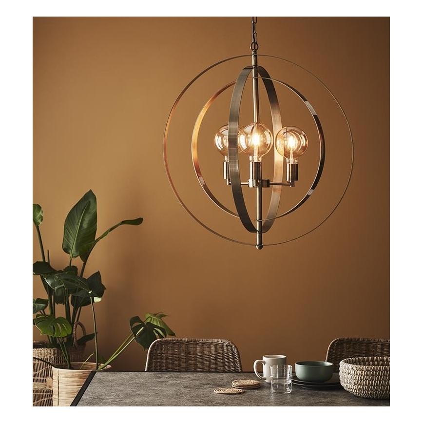 Markslöjd 107941 - Люстра на ланцюгу ORBIT 3xE27/60W/230V