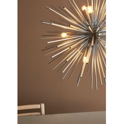 Markslöjd 108049 - Люстра на тросе SOLEIL 9xE14/20W/230V серебряная