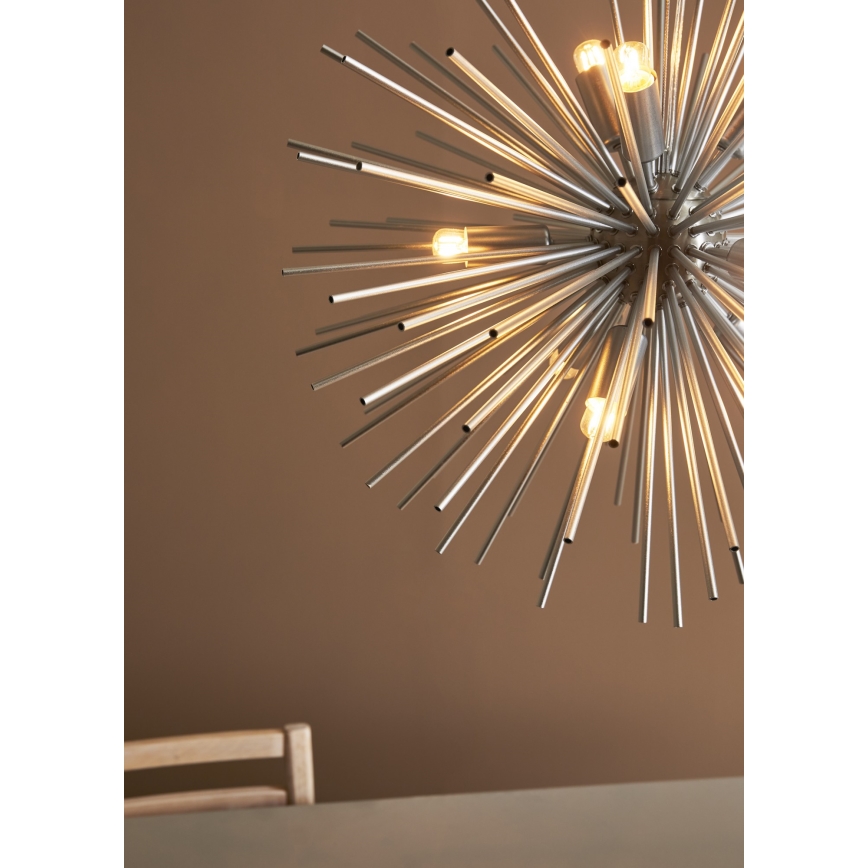 Markslöjd 108049 - Люстра на тросе SOLEIL 9xE14/20W/230V серебряная
