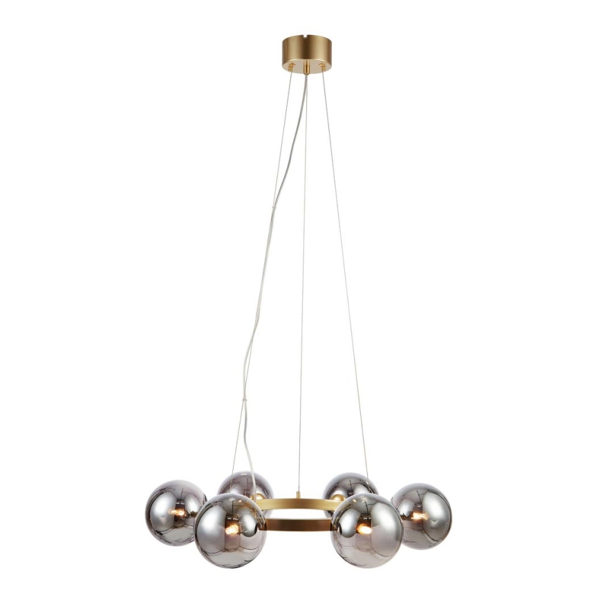 Markslöjd 108050 - Люстра на тросе CIRCLE 6xG9/20W/230V золотая