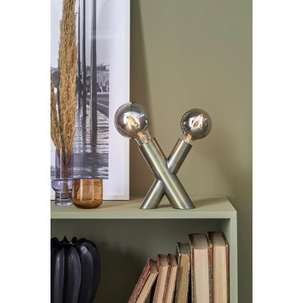 Markslöjd 108053 - Настольная лампа SIMUL 1xE27/40W + 1xE14/40W/230V золотистый