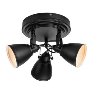 Markslöjd 108081 - Прожектор для ванной комнаты FJÄLLBACKA 3xG9/20W/230V IP44 черный