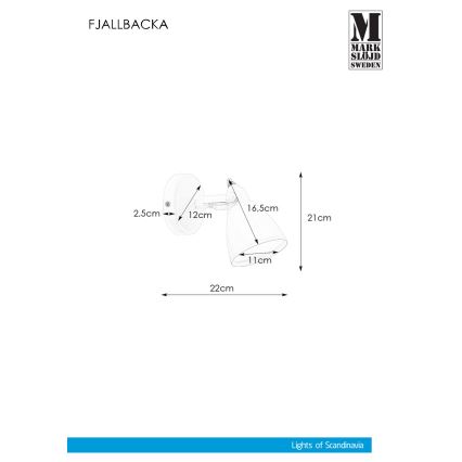 Markslöjd 108082 - Настенный светильник для ванной комнаты FJÄLLBACKA 1xG9/20W/230V IP44