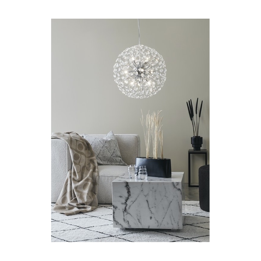Markslöjd 108101 - Кришталева підвісна люстра BOLID 9xG9/20W/230V
