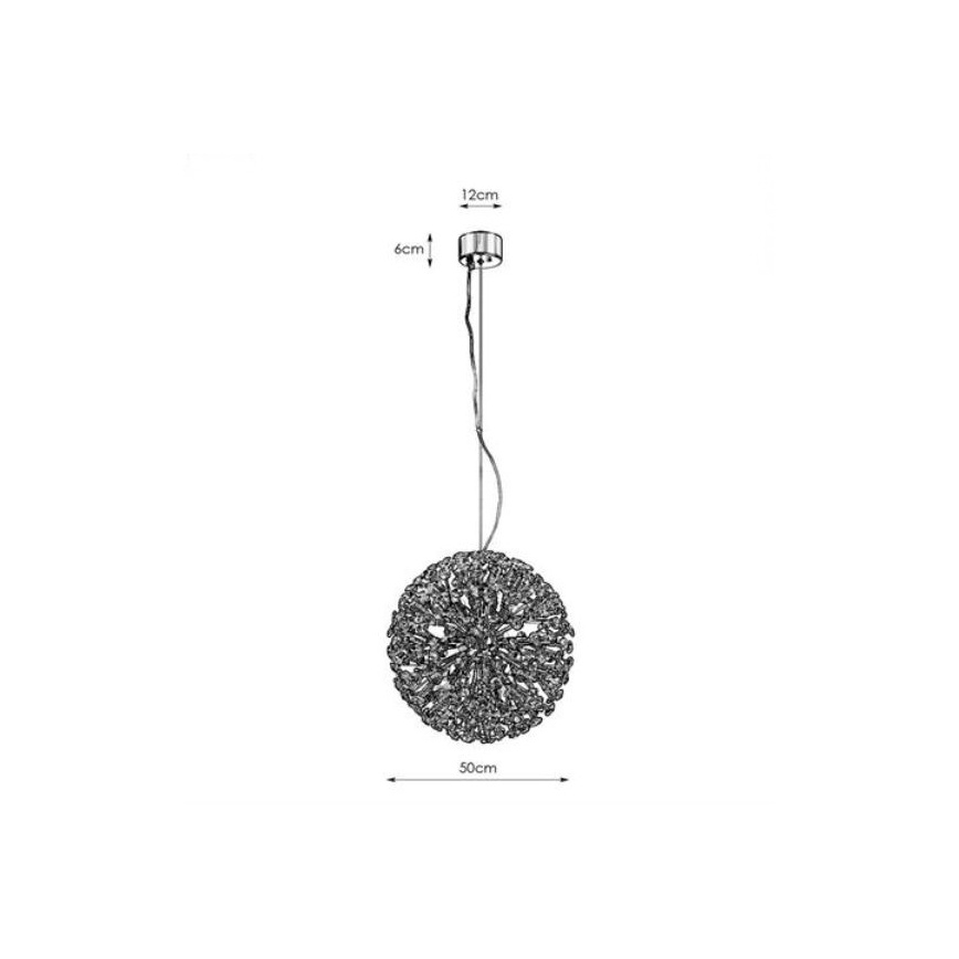 Markslöjd 108101 - Кришталева підвісна люстра BOLID 9xG9/20W/230V