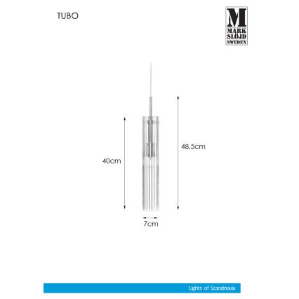 Markslöjd 108112 - Підвісна люстра TUBO 1xE14/40W/230V
