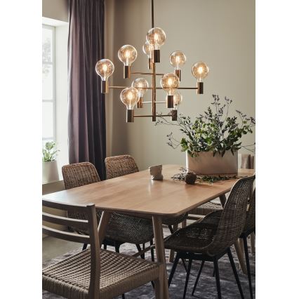 Markslöjd 108117 - Люстра на штанге PARIS 10xE27/60W/230V золото
