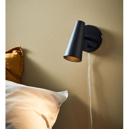 Markslöjd 108200 - Настенный точечный светильник CREST 1xGU10/7W/230V черный