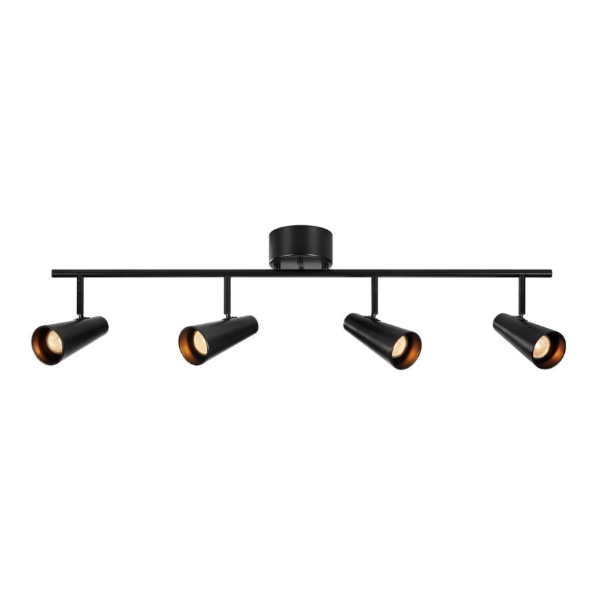 Markslöjd 108202 - Точковий світильник CREST 4xGU10/7W/230V чорний