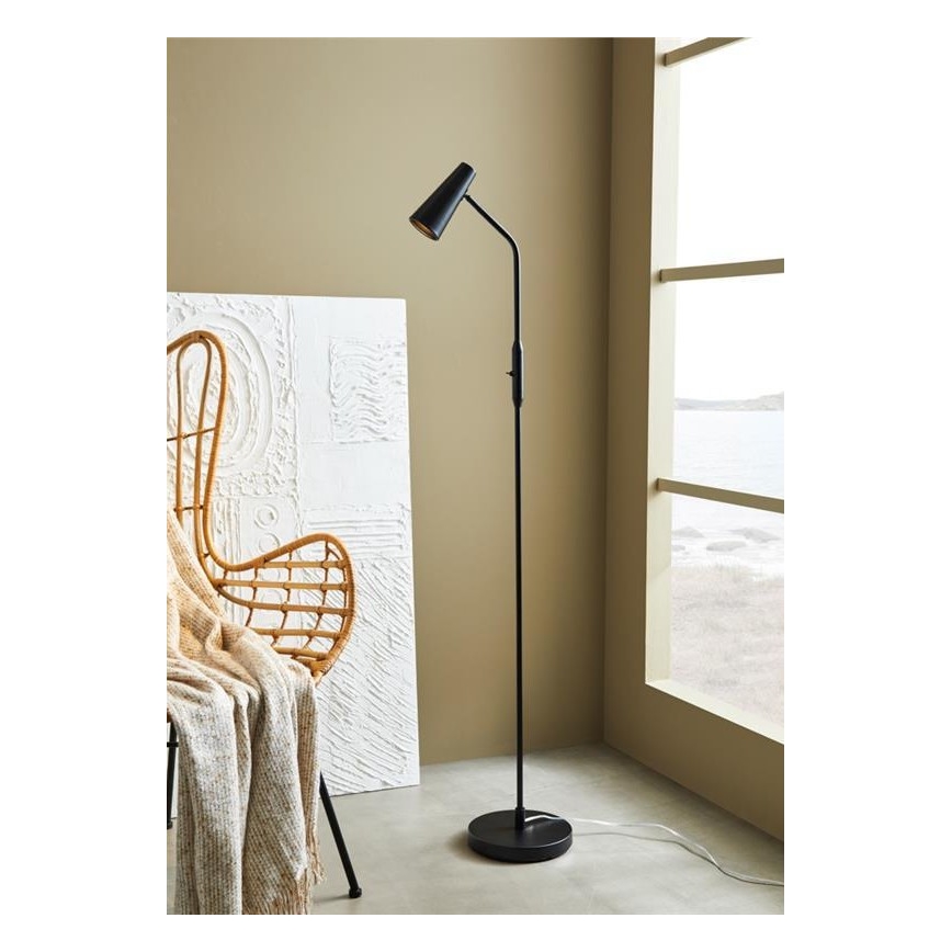 Markslöjd 108206 - Торшер CREST 1xGU10/7W/230V чорний