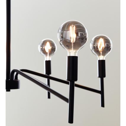 Markslöjd 108209 - Підвісна люстра MONARCH 6xE14/18W/230V чорний