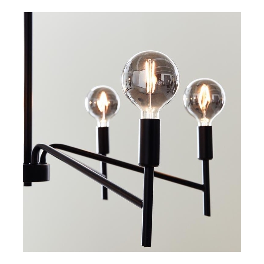 Markslöjd 108209 - Підвісна люстра MONARCH 6xE14/18W/230V чорний