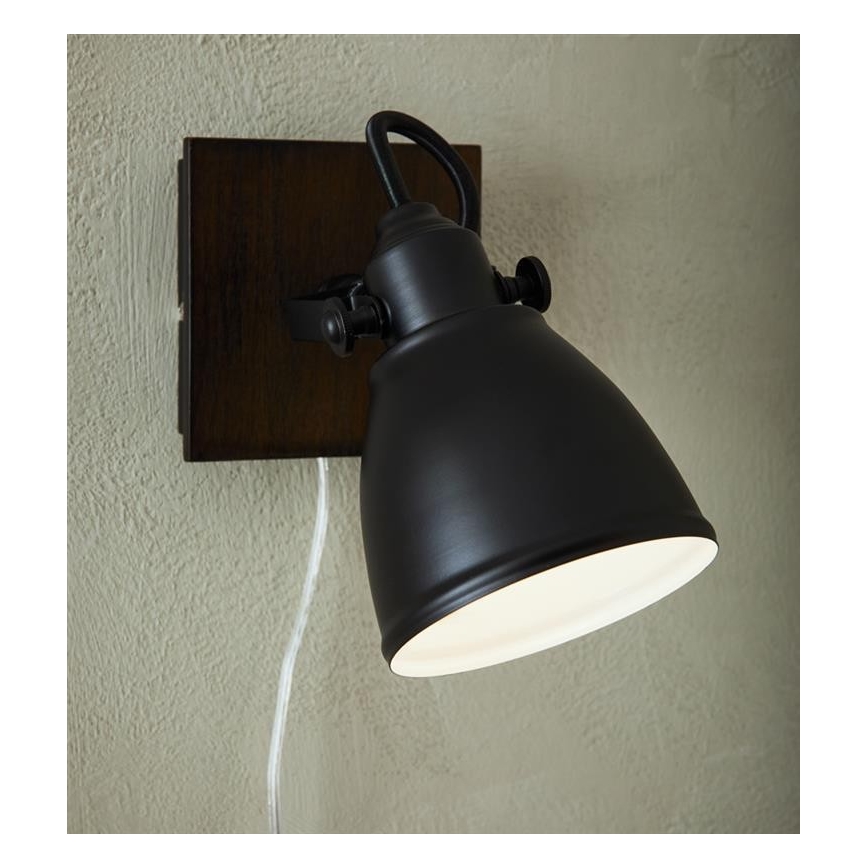 Markslöjd 108211 - Настенный точечный светильник NATIVE 1xE14/18W/230V черный/коричневый