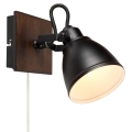 Markslöjd 108211 - Настенный точечный светильник NATIVE 1xE14/18W/230V черный/коричневый