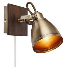 Markslöjd 108212 - Настенный точечный светильник NATIVE 1xE14/18W/230V латунь/коричневый