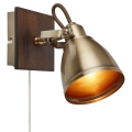 Markslöjd 108212 - Настінний точковий світильник NATIVE 1xE14/18W/230V латунь/коричневий