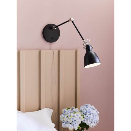 Markslöjd 108250 - Настінна лампа HOUSE 1xE14/40W/230V чорний