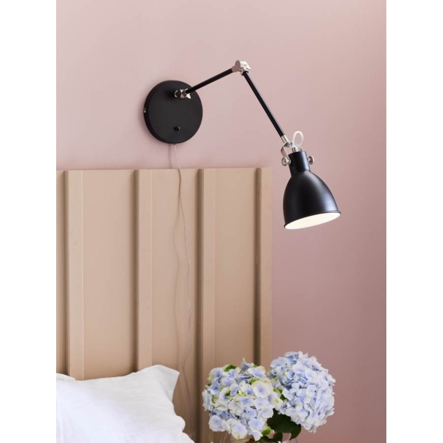 Markslöjd 108250 - Настінна лампа HOUSE 1xE14/40W/230V чорний