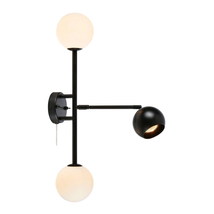 Markslöjd 108255 - Настенный светильник BESIDE 2xG9/20W/230V + 1xGU10/7W/230V черный
