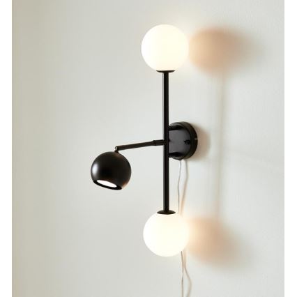 Markslöjd 108255 - Настенный светильник BESIDE 2xG9/20W/230V + 1xGU10/7W/230V черный