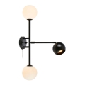 Markslöjd 108255 - Настенный светильник BESIDE 2xG9/20W/230V + 1xGU10/7W/230V черный
