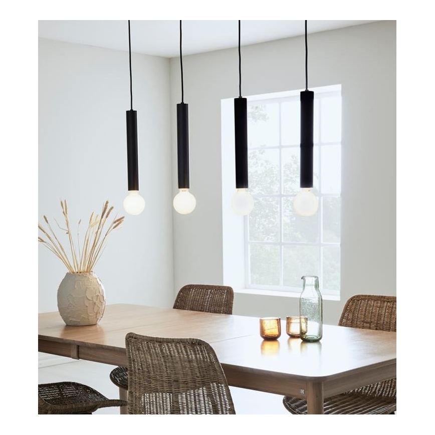 Markslöjd 108264 - Люстра на тросе SENCILLO 4xE27/40W/230V черная