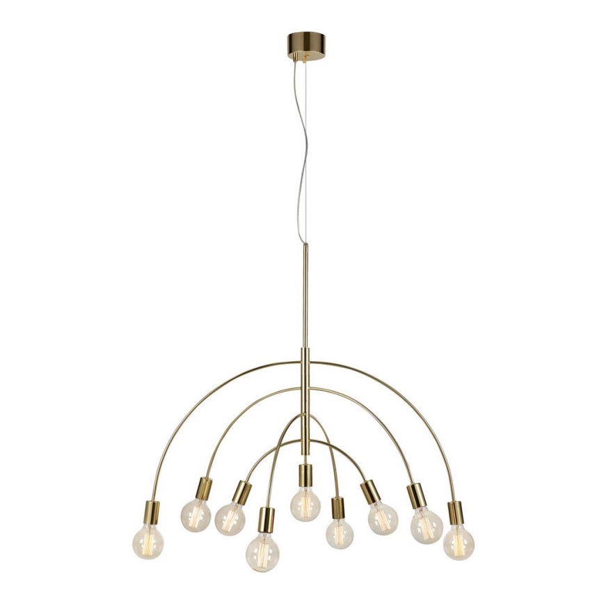 Markslöjd 108289 - Люстра на тросе LAVELLO 9xE27/40W/230V золотая