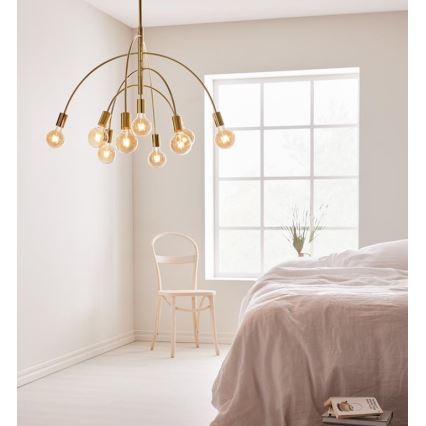Markslöjd 108289 - Люстра на тросе LAVELLO 9xE27/40W/230V золотая