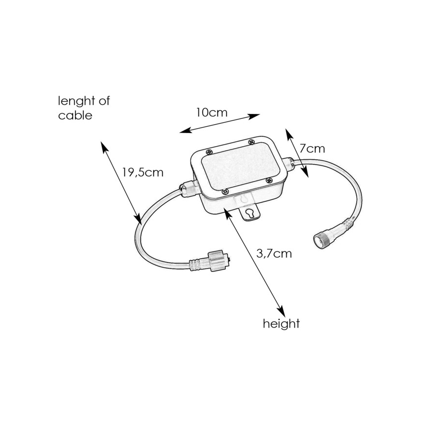 Markslöjd 108332 - Блок запобіжників GARDEN24 24V IP44