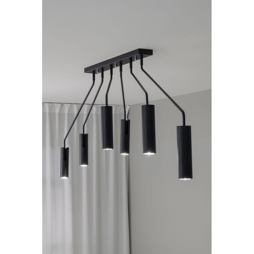 Markslöjd 108508 - Точечный светильник RAMUS 6xGU10/25W/230V черный