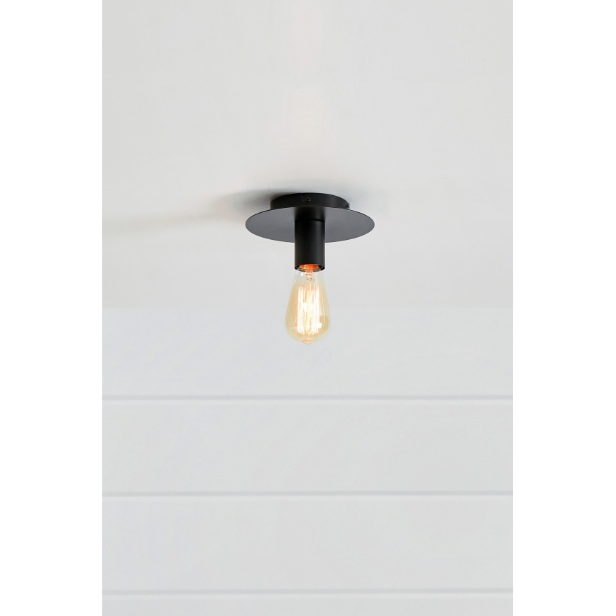 Markslöjd 108540 - Потолочный светильник PIATTO 1xE27/40W/230V черный