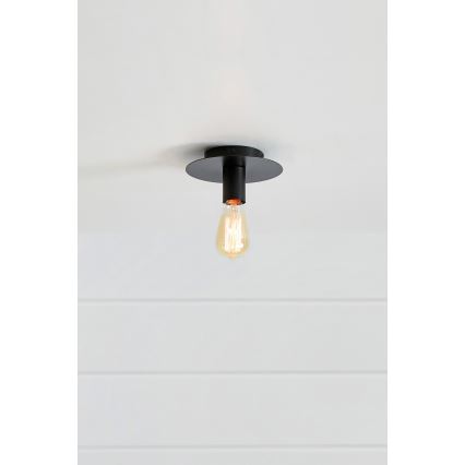 Markslöjd 108540 - Стельовий світильник PIATTO 1xE27/40W/230V чорний