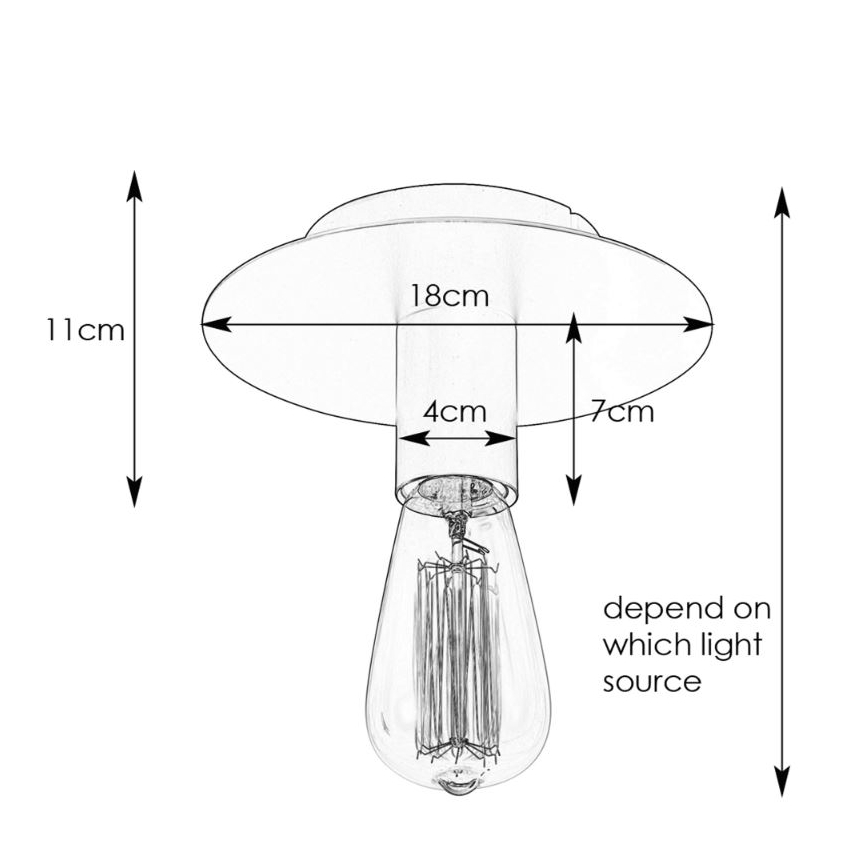 Markslöjd 108541 - Потолочный светильник PIATTO 1xE27/40W/230V золотой