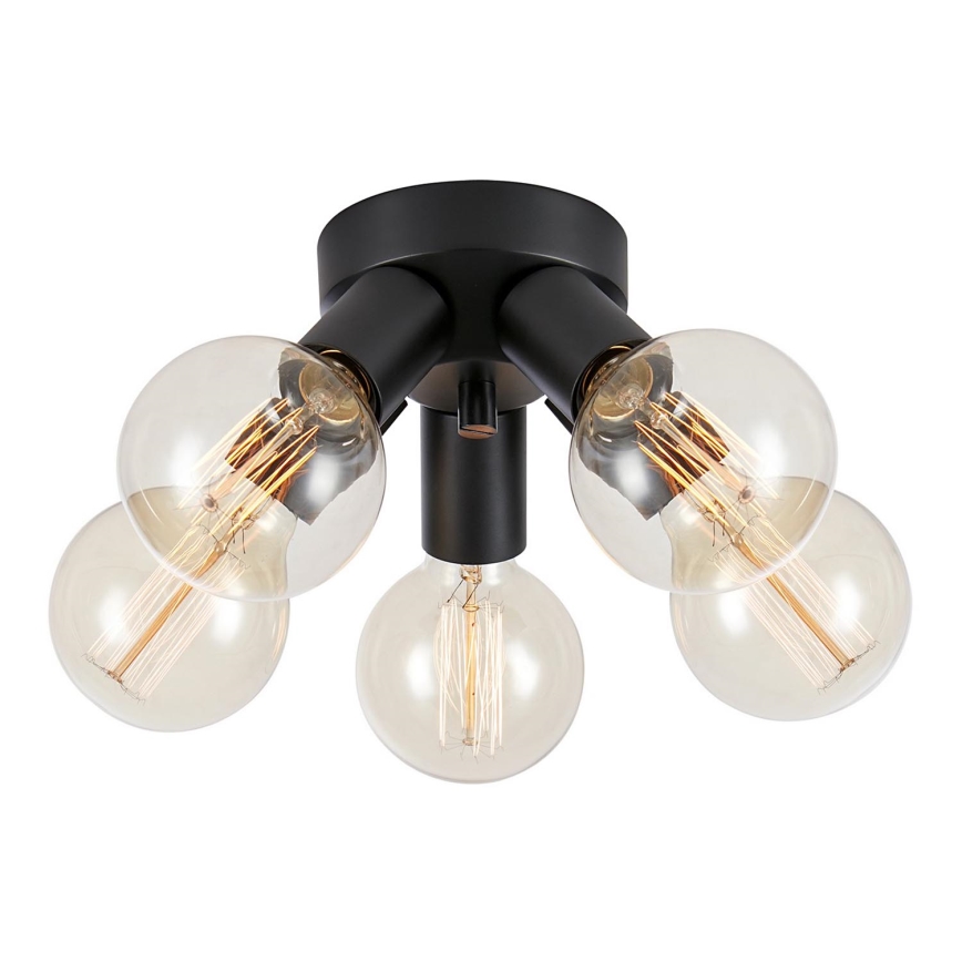 Markslöjd 108552 - Потолочный светильник MAZZO 5xE27/40W/230V черный