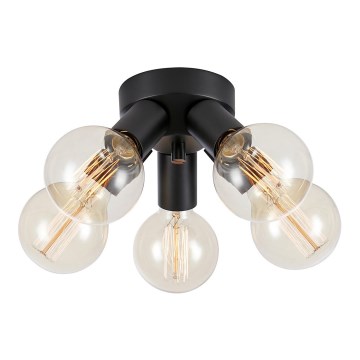 Markslöjd 108552 - Стельовий світильник MAZZO 5xE27/40W/230V чорний