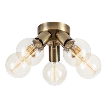 Markslöjd 108553 - Потолочный светильник MAZZO 5xE27/40W/230V латунь