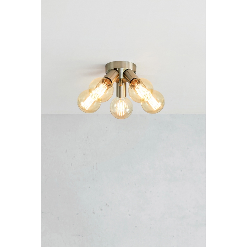 Markslöjd 108554 - Стельовий світильник MAZZO 5xE27/40W/230V матовий хром