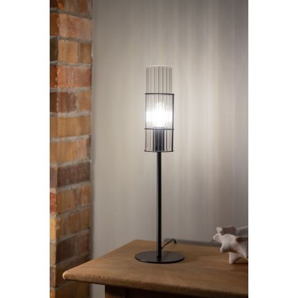 Markslöjd 108555 - Настільна лампа TUBO 1xE14/40W/230V 50 см чорний/прозорий
